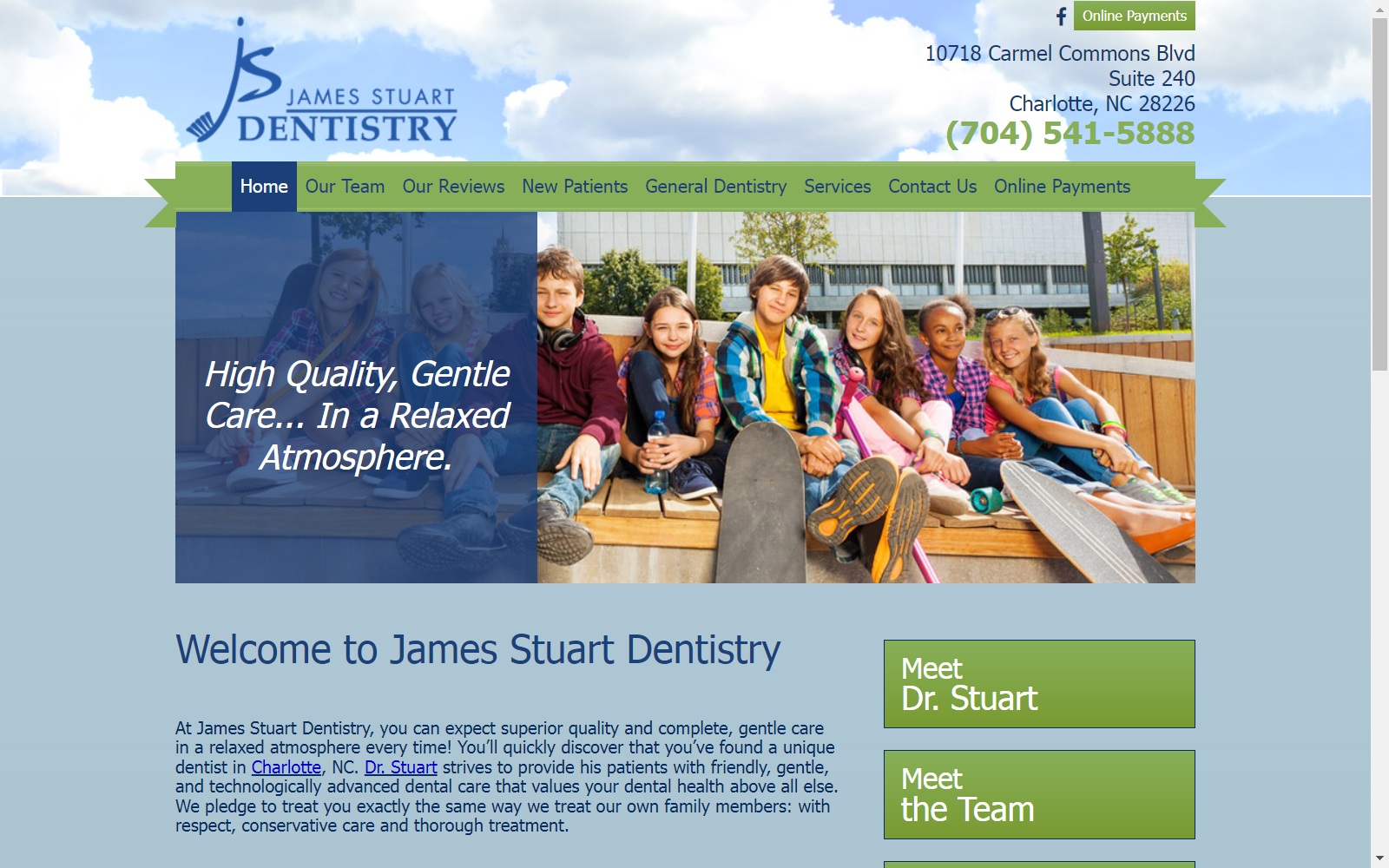 jamesstuartdentistry.com screenshot