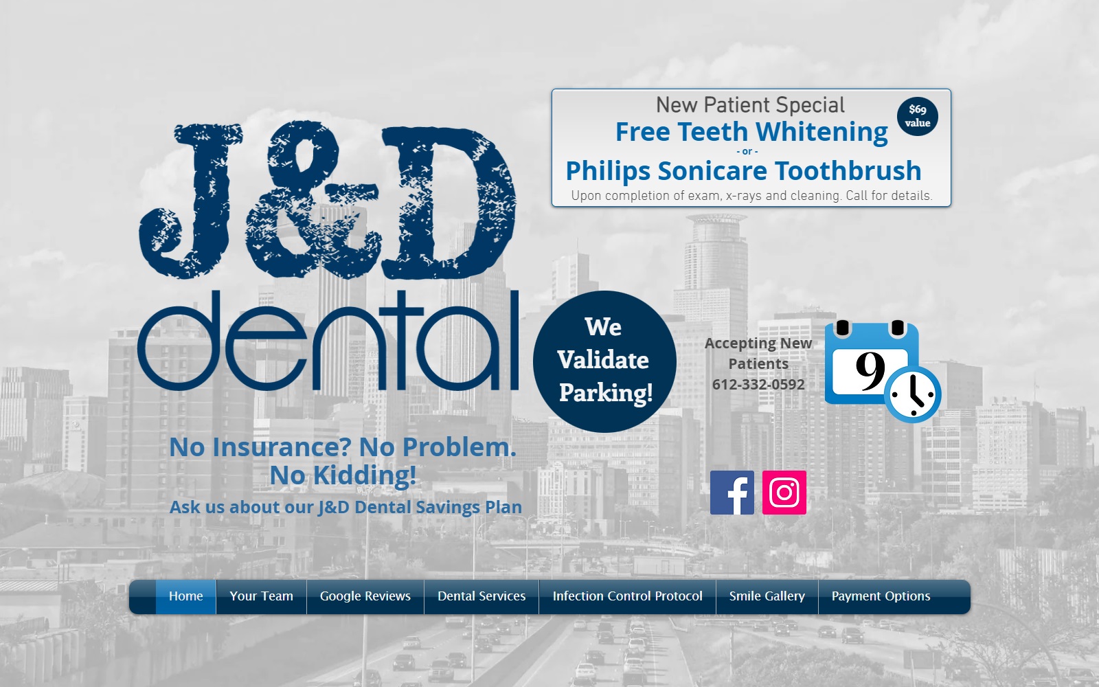 jandddental.com screenshot