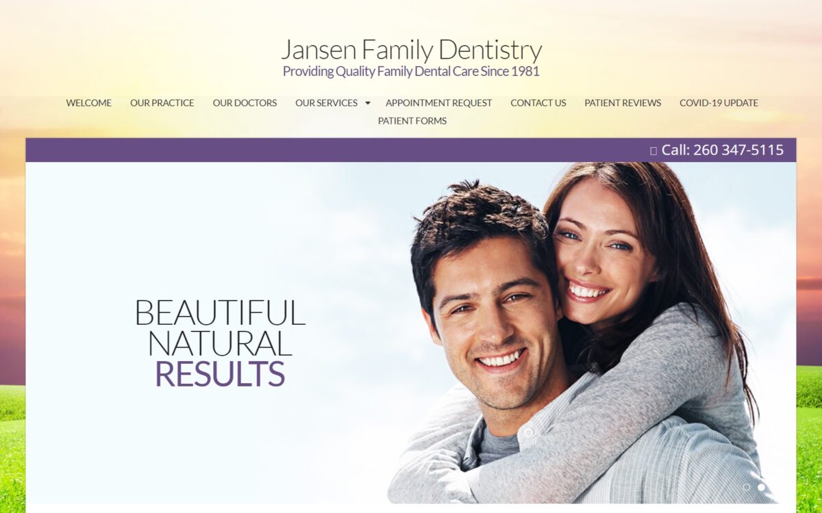 jansenfamilydentistry.com screenshot