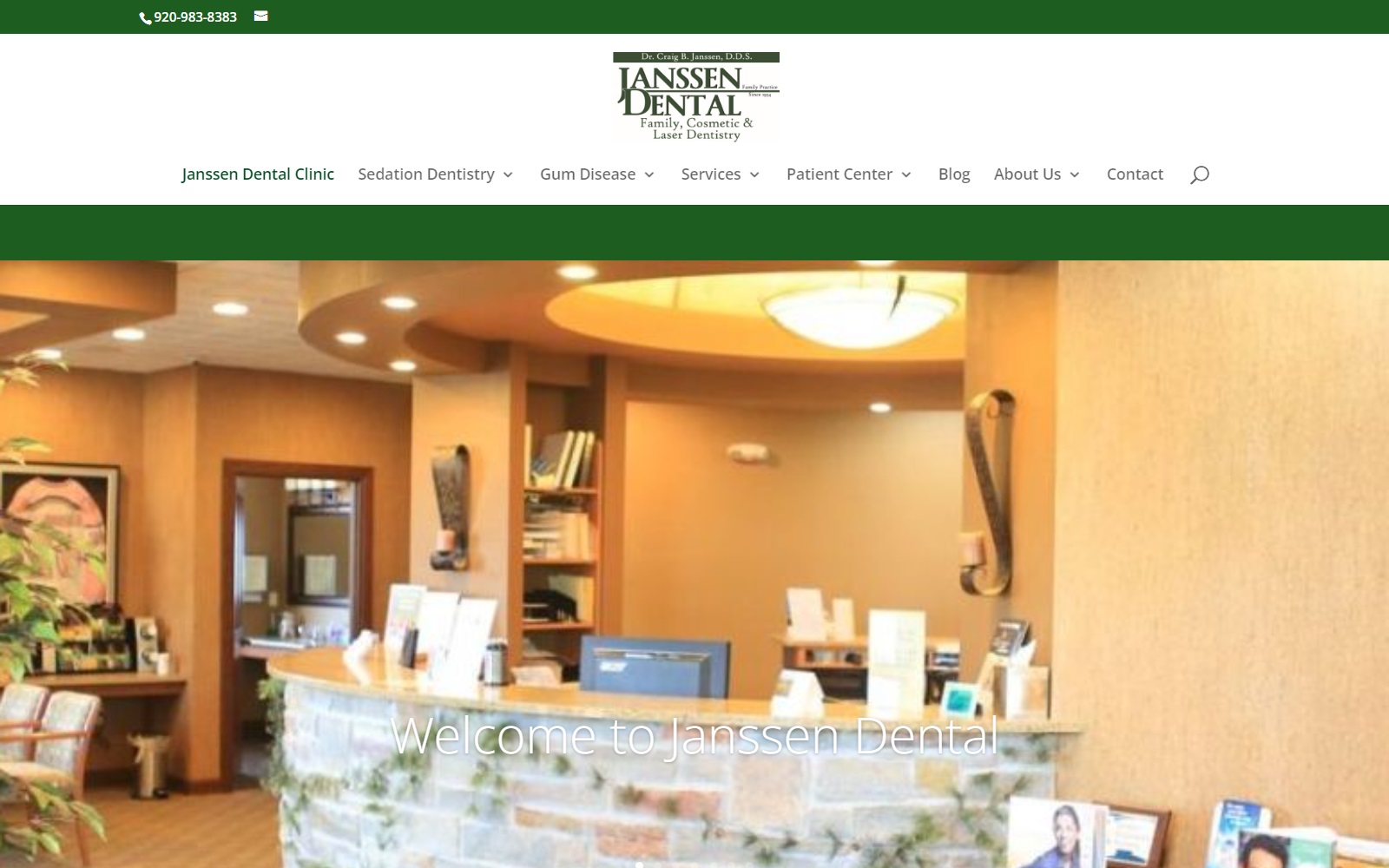 janssendentalclinic.com screenshot