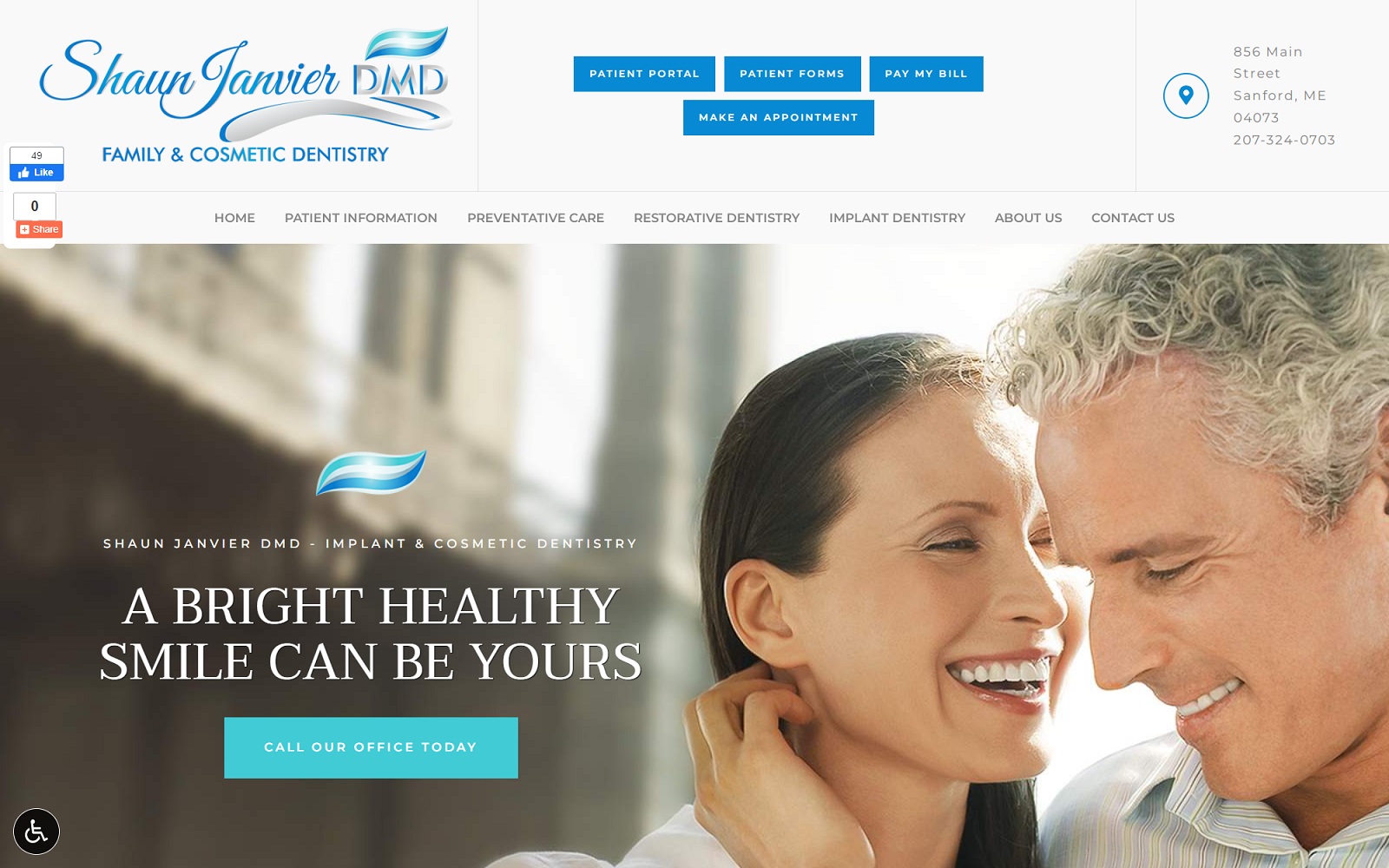 janvierfamilydentistry.com screenshot