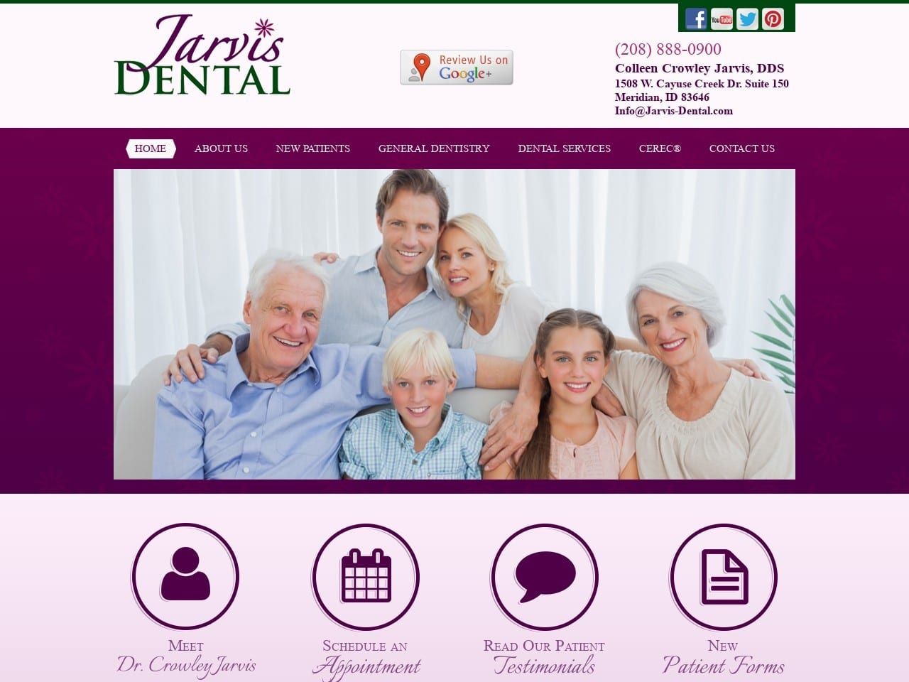 Jarvis Dental Website Screenshot from jarvis-dental.com