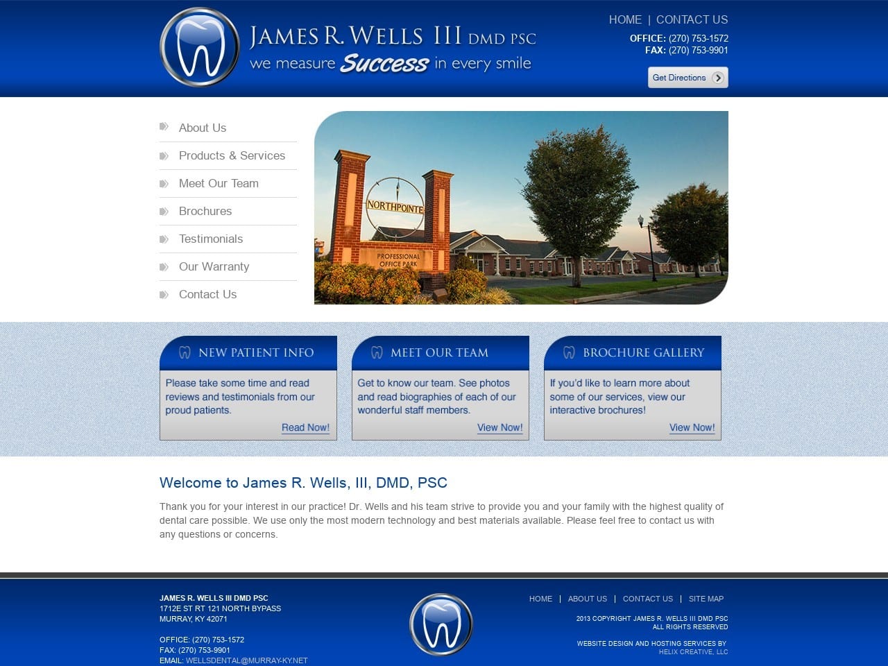 Dr. James R. Wells III DMD Website Screenshot from jaywellsdmd.com