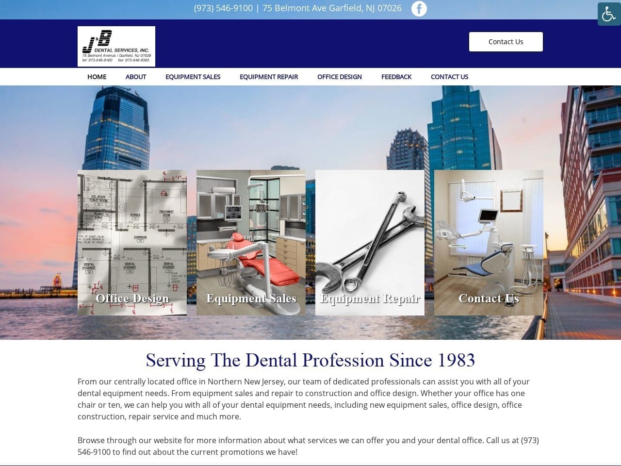 Jb Dental Service Website Screenshot from jbdentalservice.com