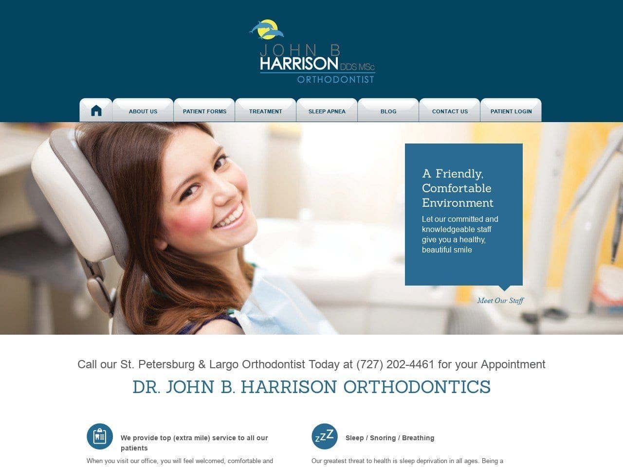Harrison John B DDS Website Screenshot from jbharrisondds.com