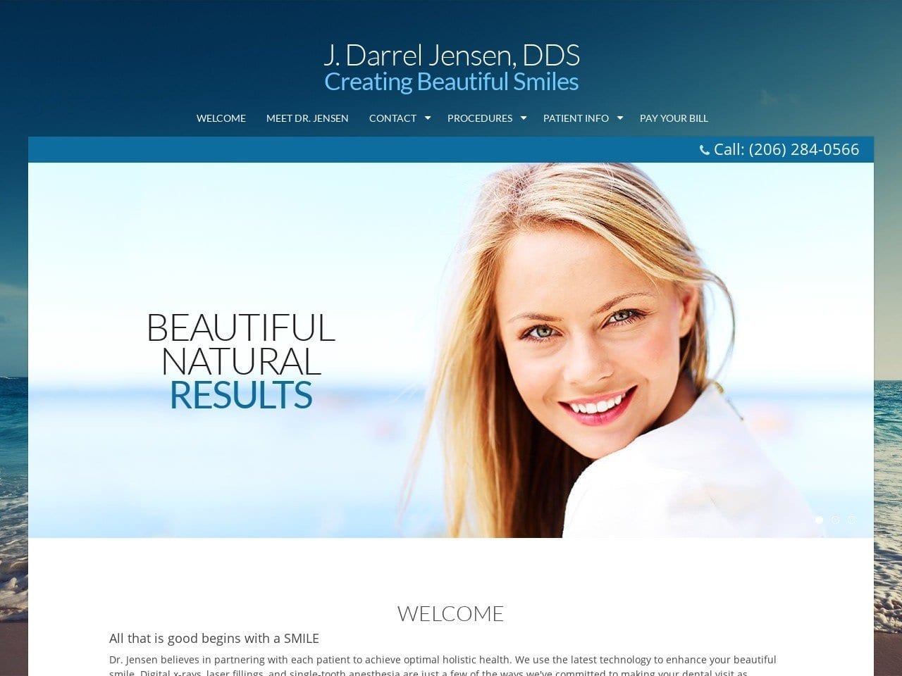 Dr. J. Darrel Jensen DDS Website Screenshot from jdjensendds.com