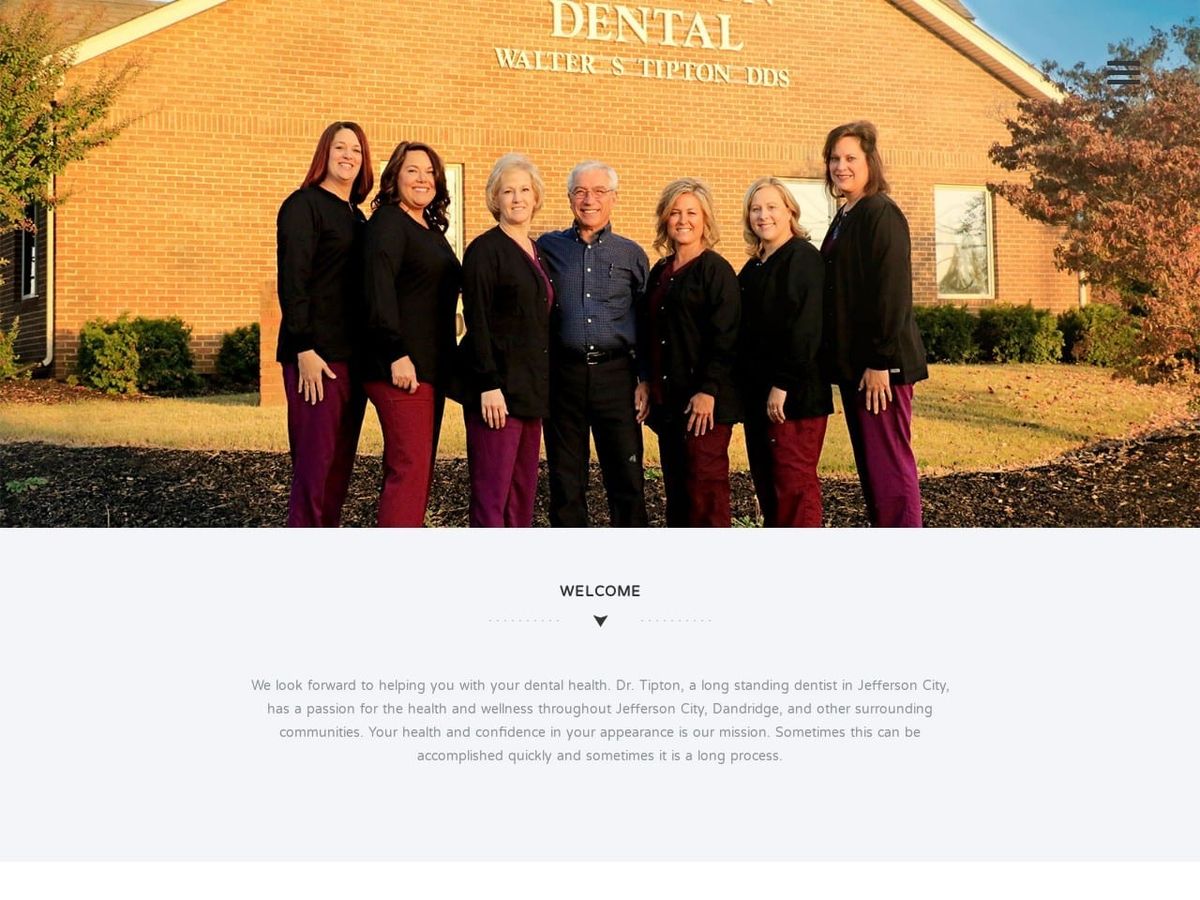 Tipton Walter S DDS Website Screenshot from jeffersondentaldds.com