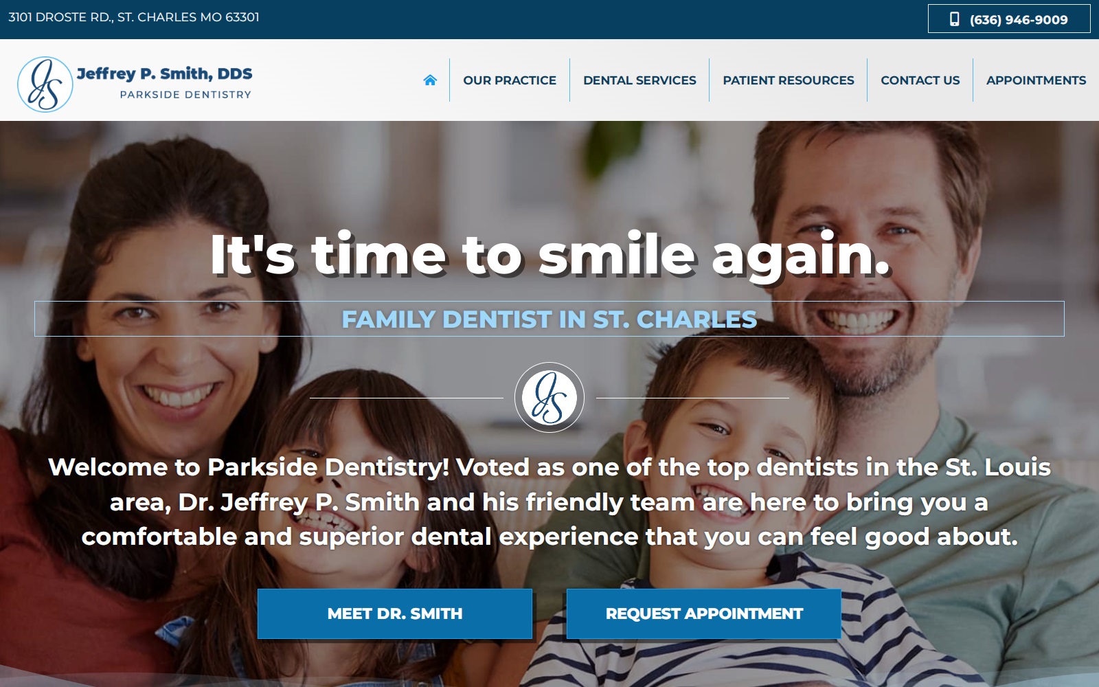 jeffreysmithdds.com screenshot