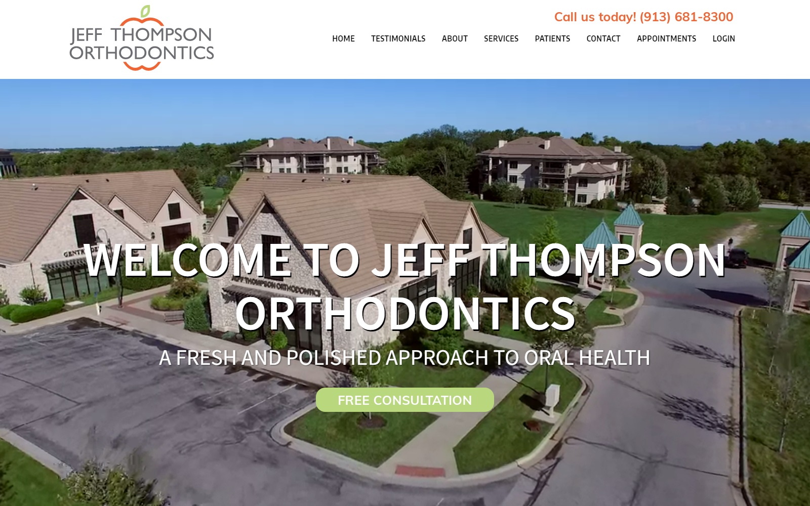 jeffthompsonortho.com screenshot