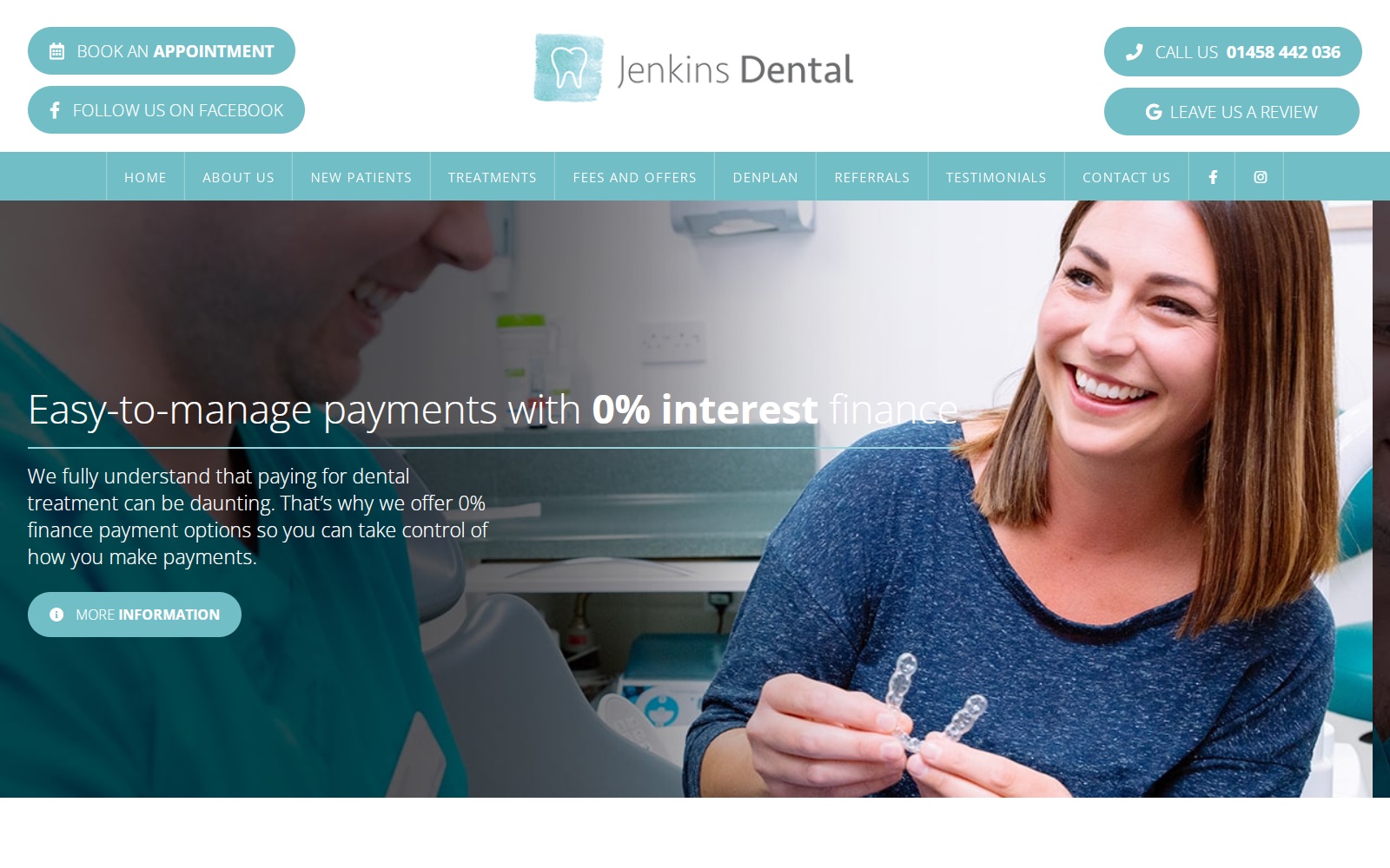 jenkinsdental.com screenshot