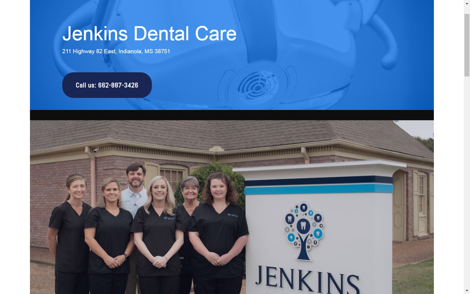 jenkinsdentalcare.com screenshot