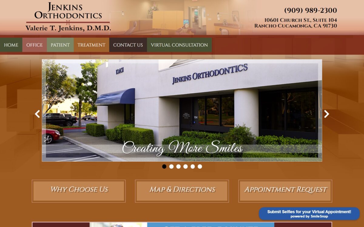 jenkinsorthodontics.com screenshot