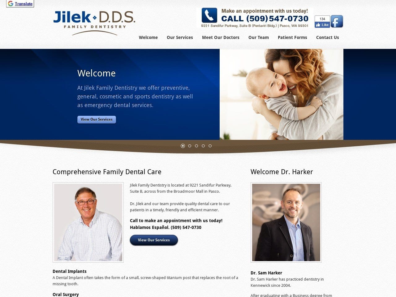 Sullivan Joseph V DDS Website Screenshot from jilekdds.com