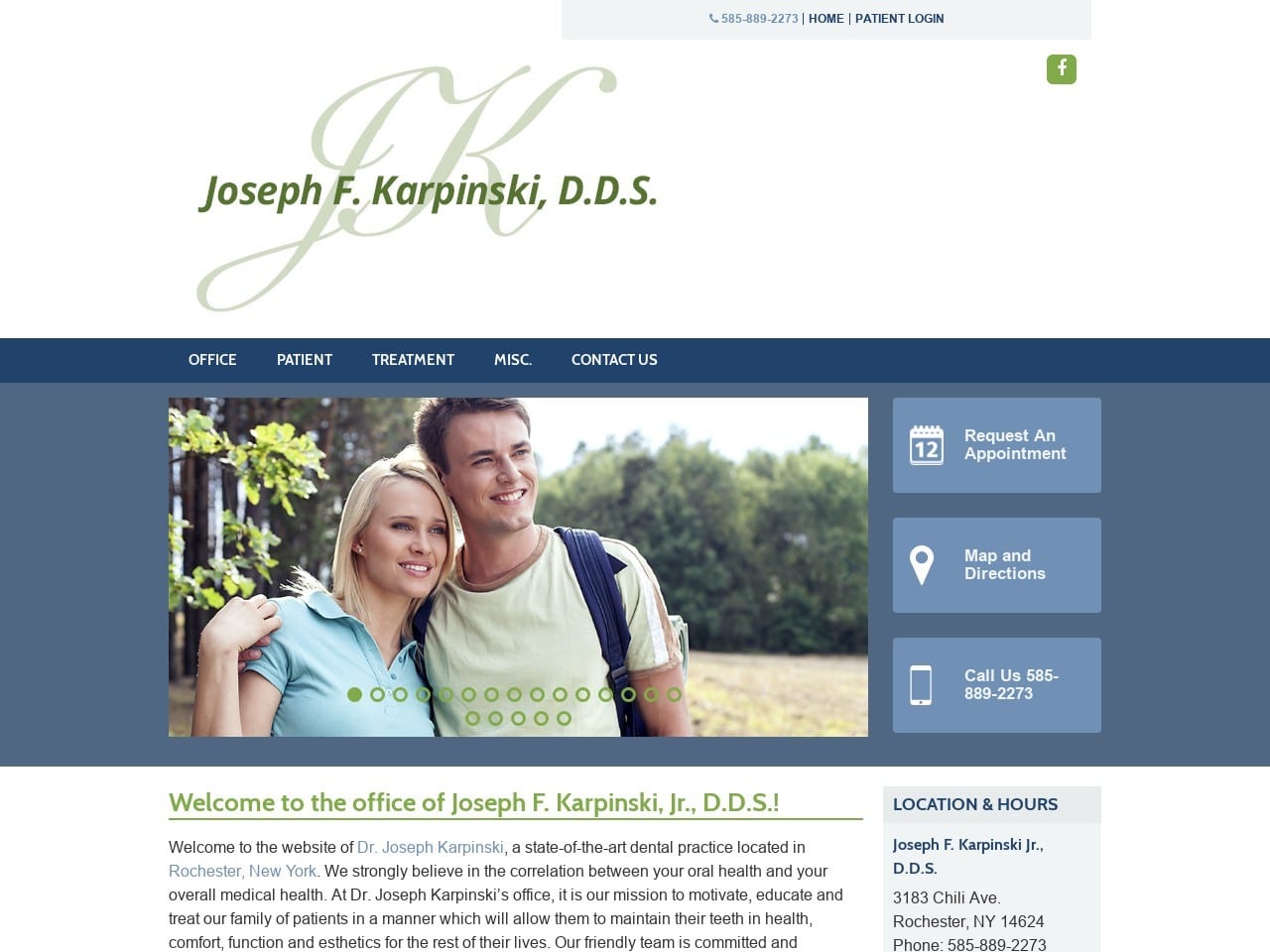 Karpinski Joseph F DDS Website Screenshot from jkdental.net