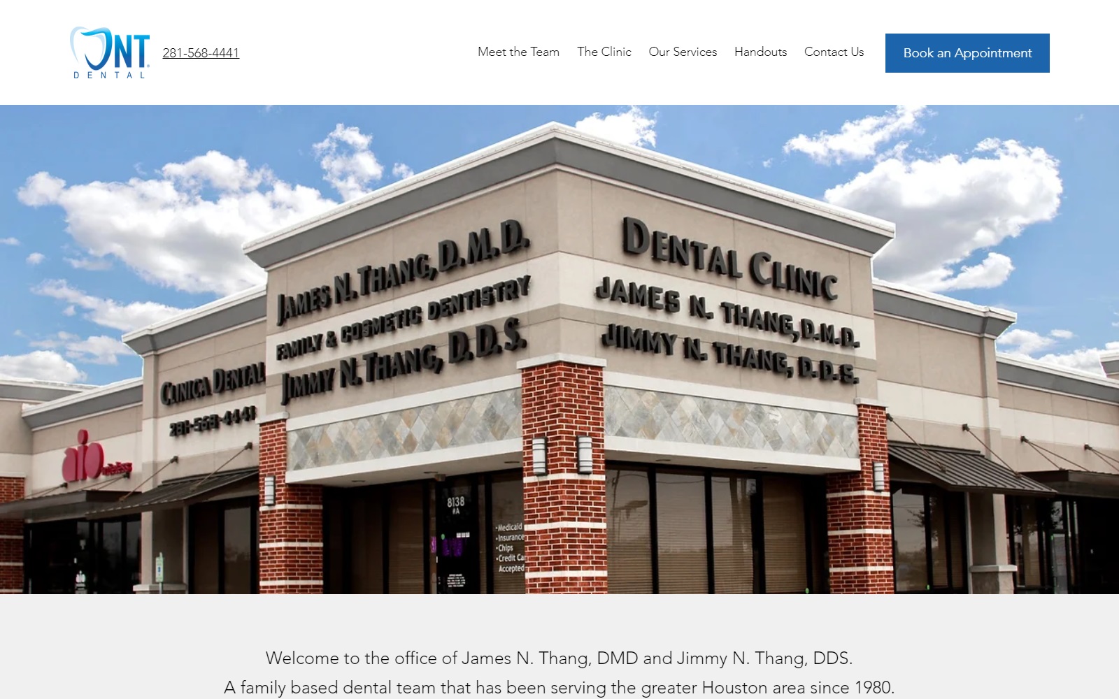 jnthangdental.com screenshot