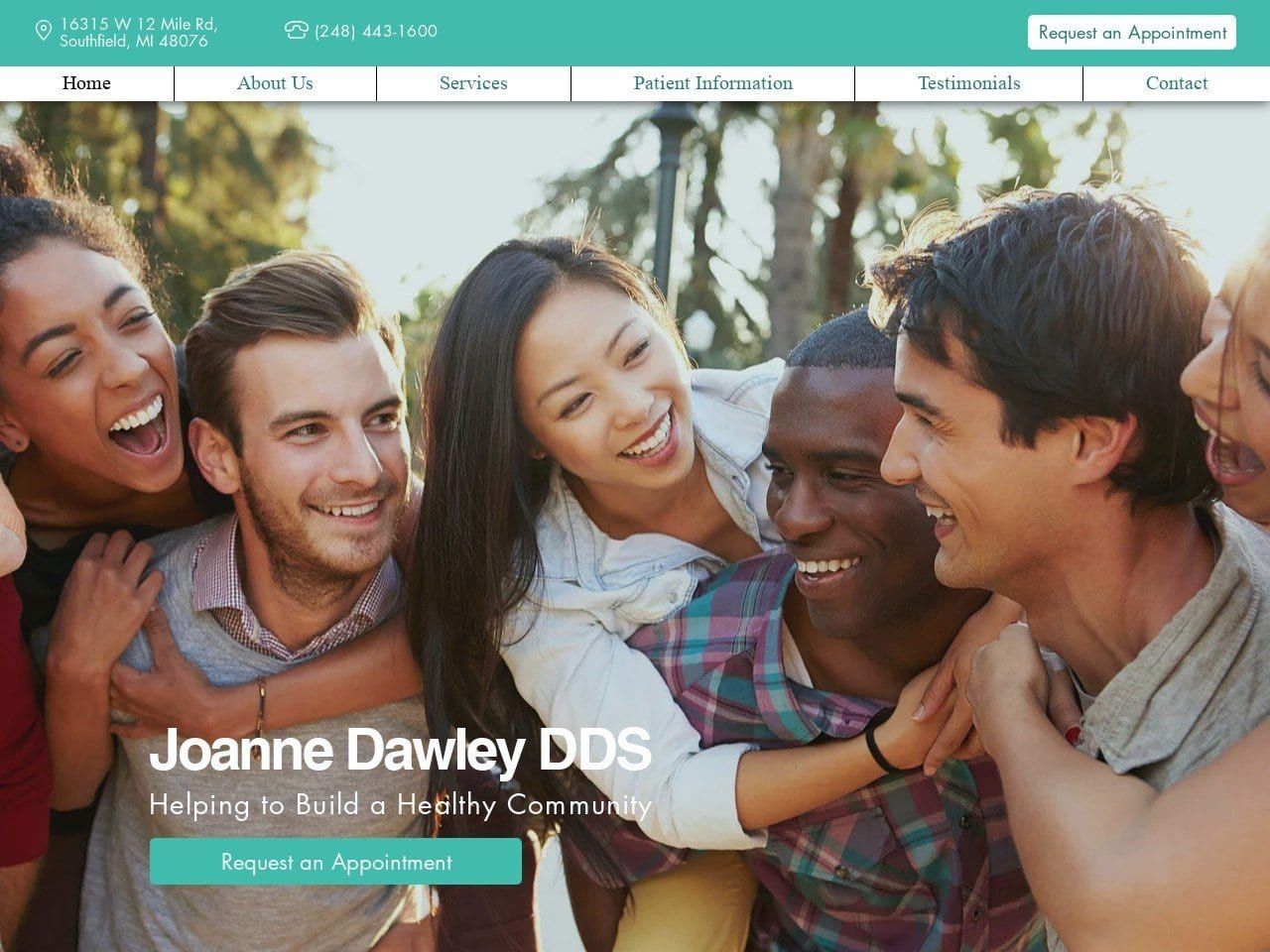 Dawley Joanne DDS Website Screenshot from joannedawleydds.com