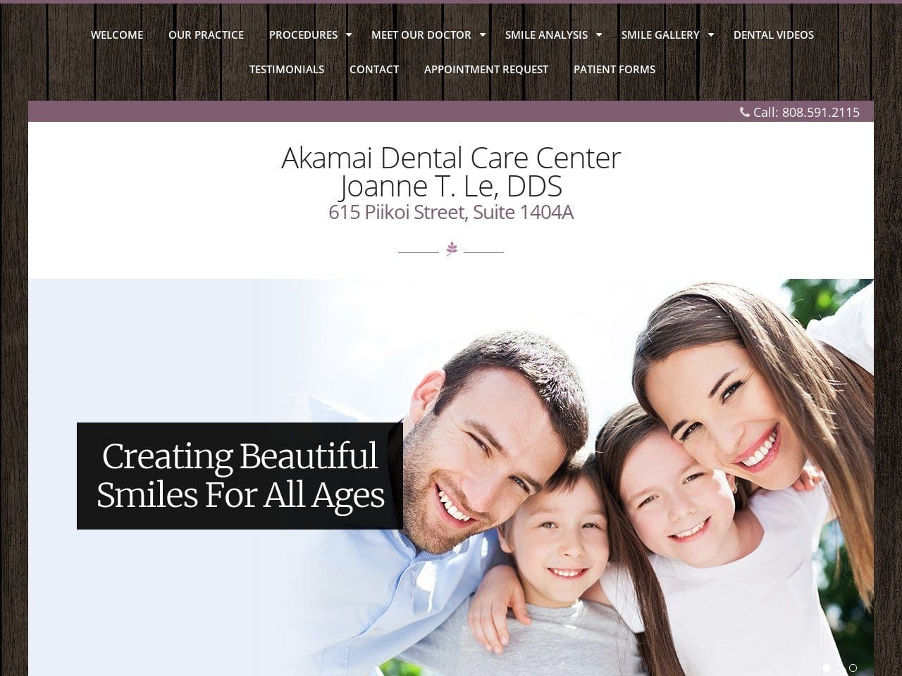 Joannele Dds Website Screenshot from joanneledds.com