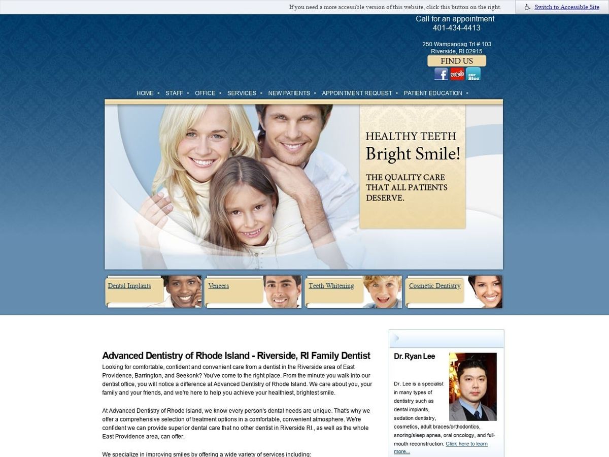 John J Darby DDS Website Screenshot from johndarbydentistri.com