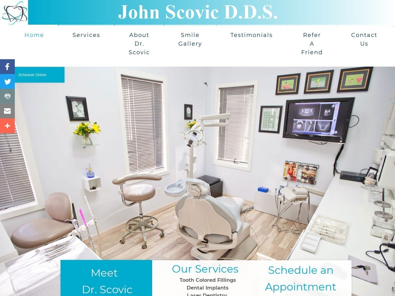 John Scovic DDS Website Screenshot from johnscovicdds.com