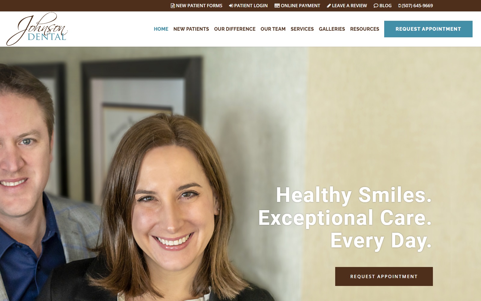 johnson-dental.com screenshot