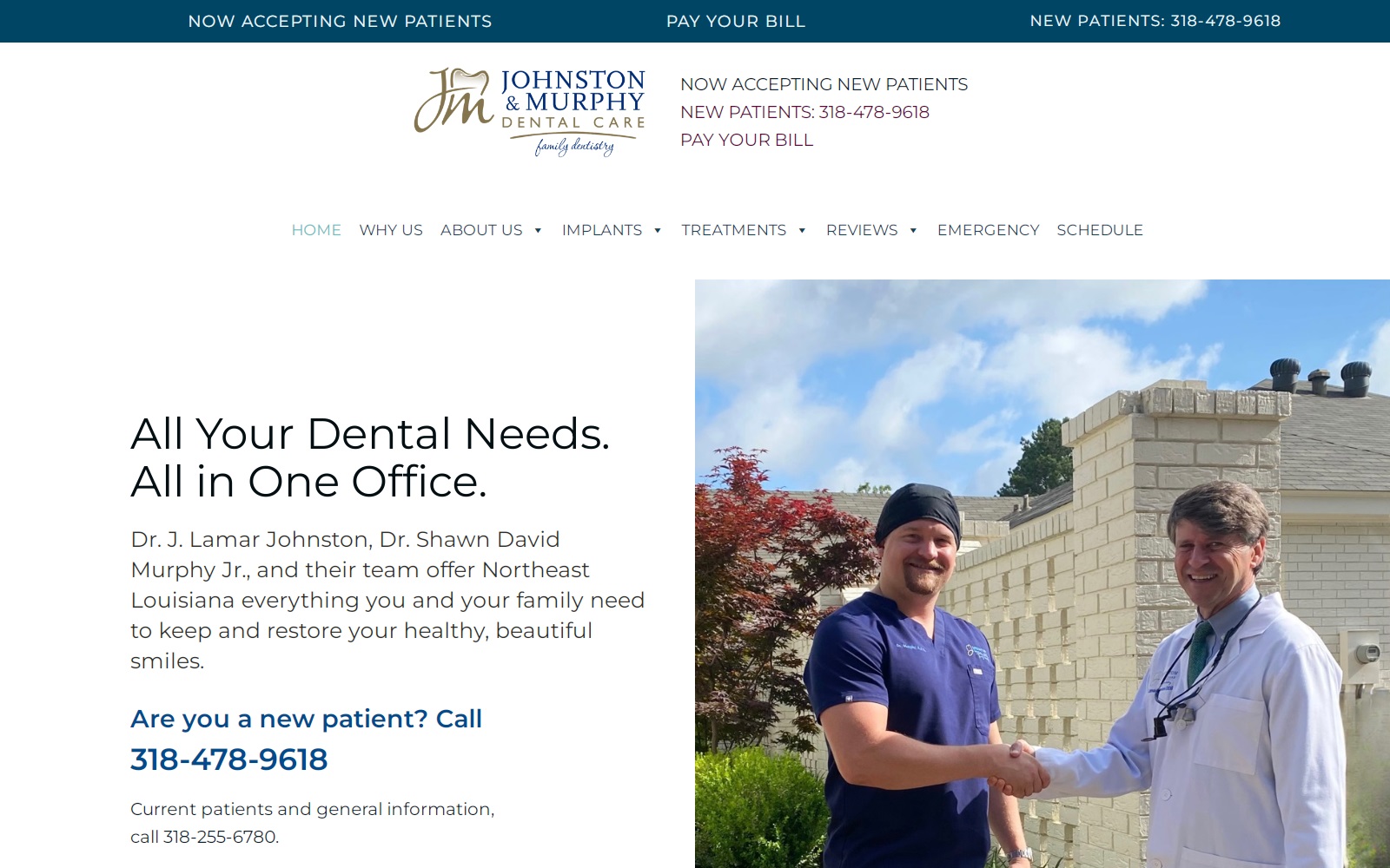 johnstondentalcare.net screenshot