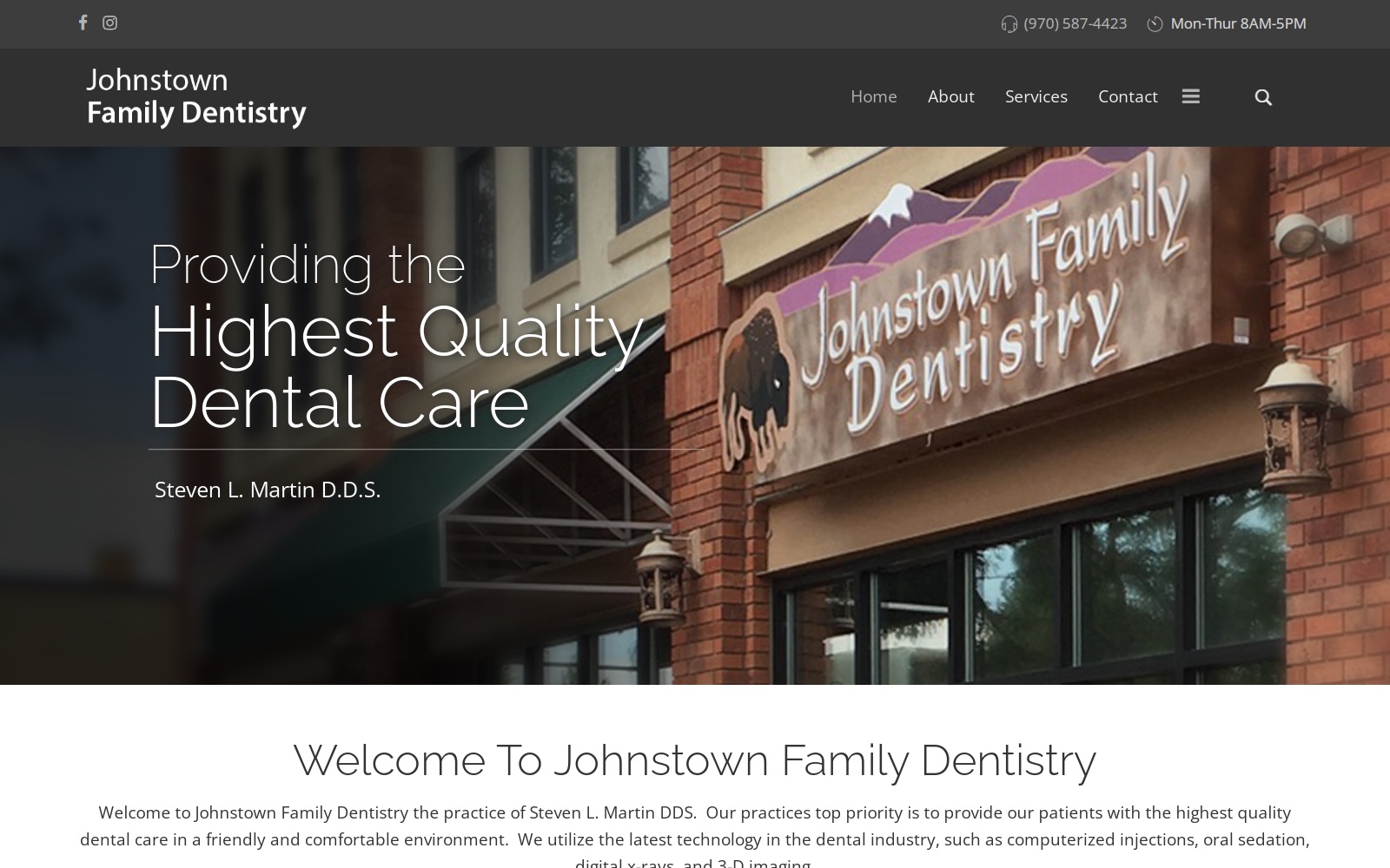 johnstownfamilydentistry.com screenshot