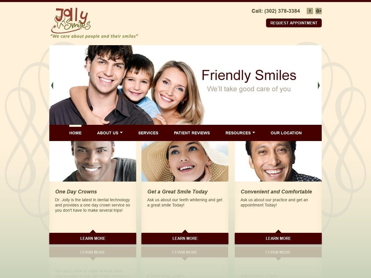 Jolly Smiles Website Screenshot from jollysmiles.com