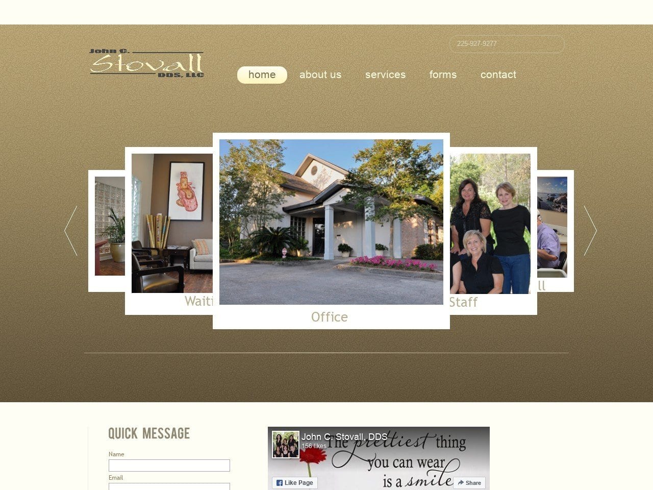 John C. Stovall DDS Website Screenshot from jstovall.com