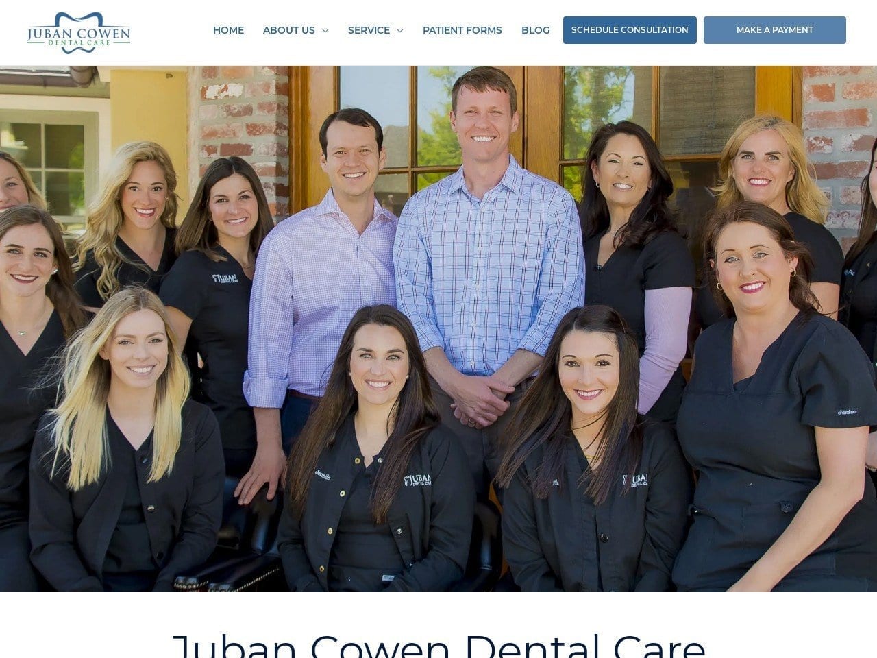 Juban Dental Care Website Screenshot from jubandental.com