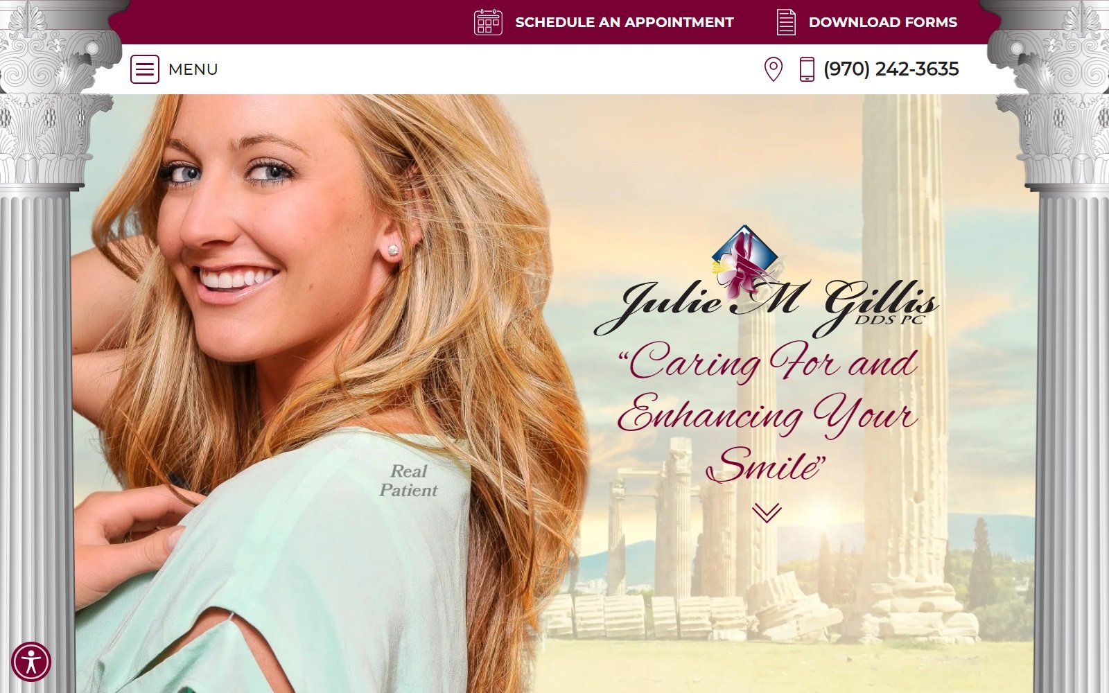 juliegillisdds.com screenshot