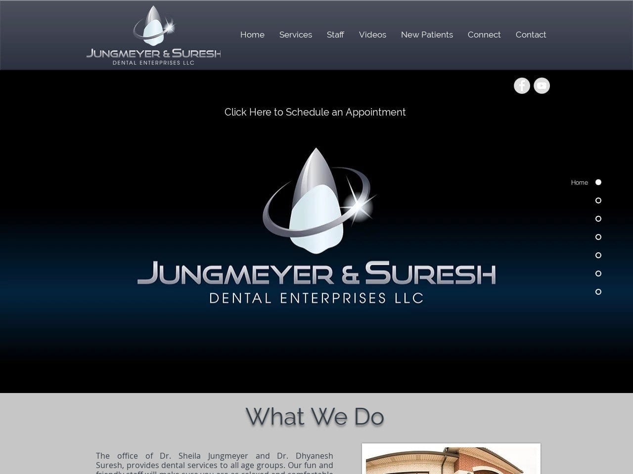 Dr. Sheila R Jungmeyer Website Screenshot from jungmeyerdental.com