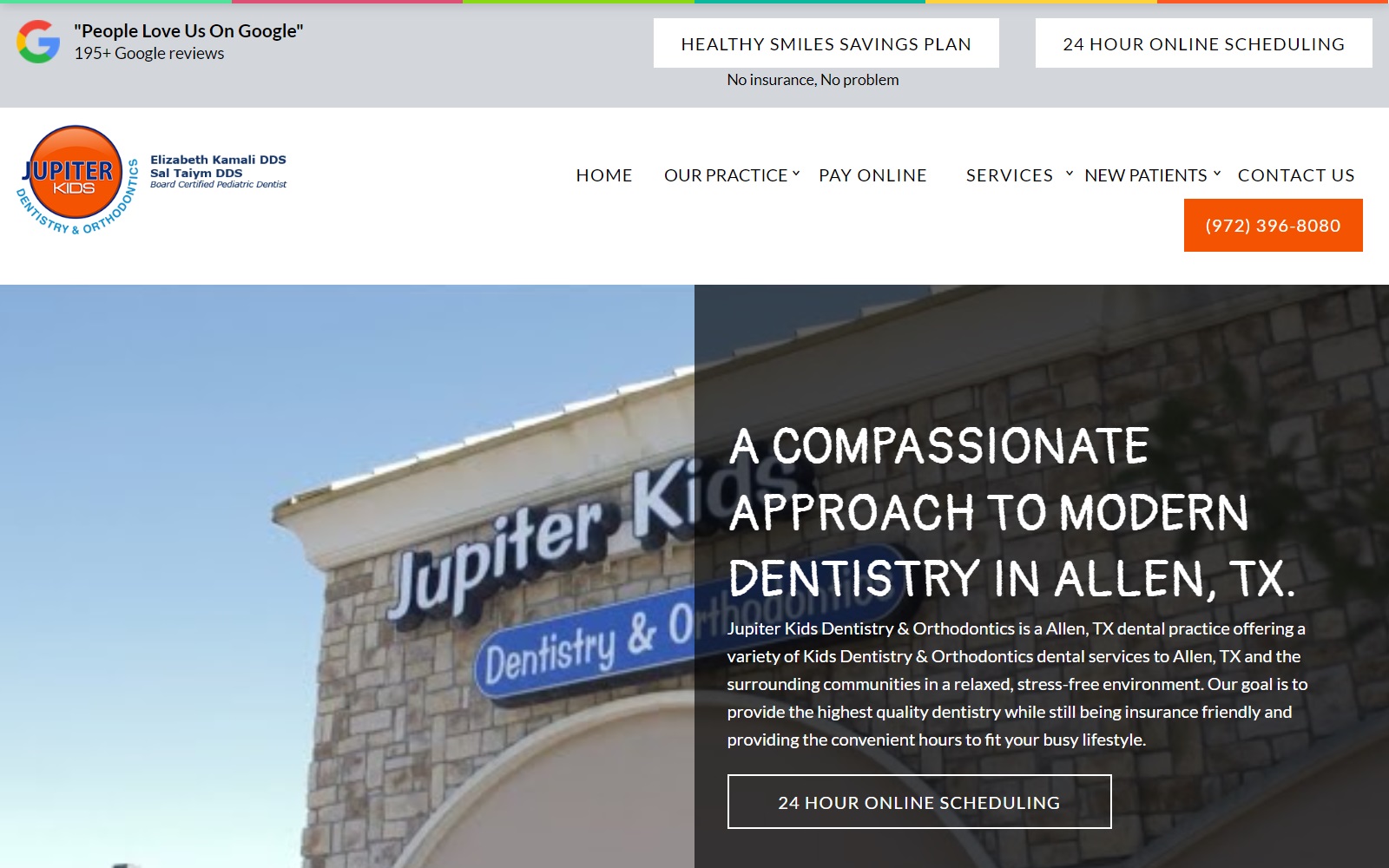 jupiterkidsdentistry.com screenshot