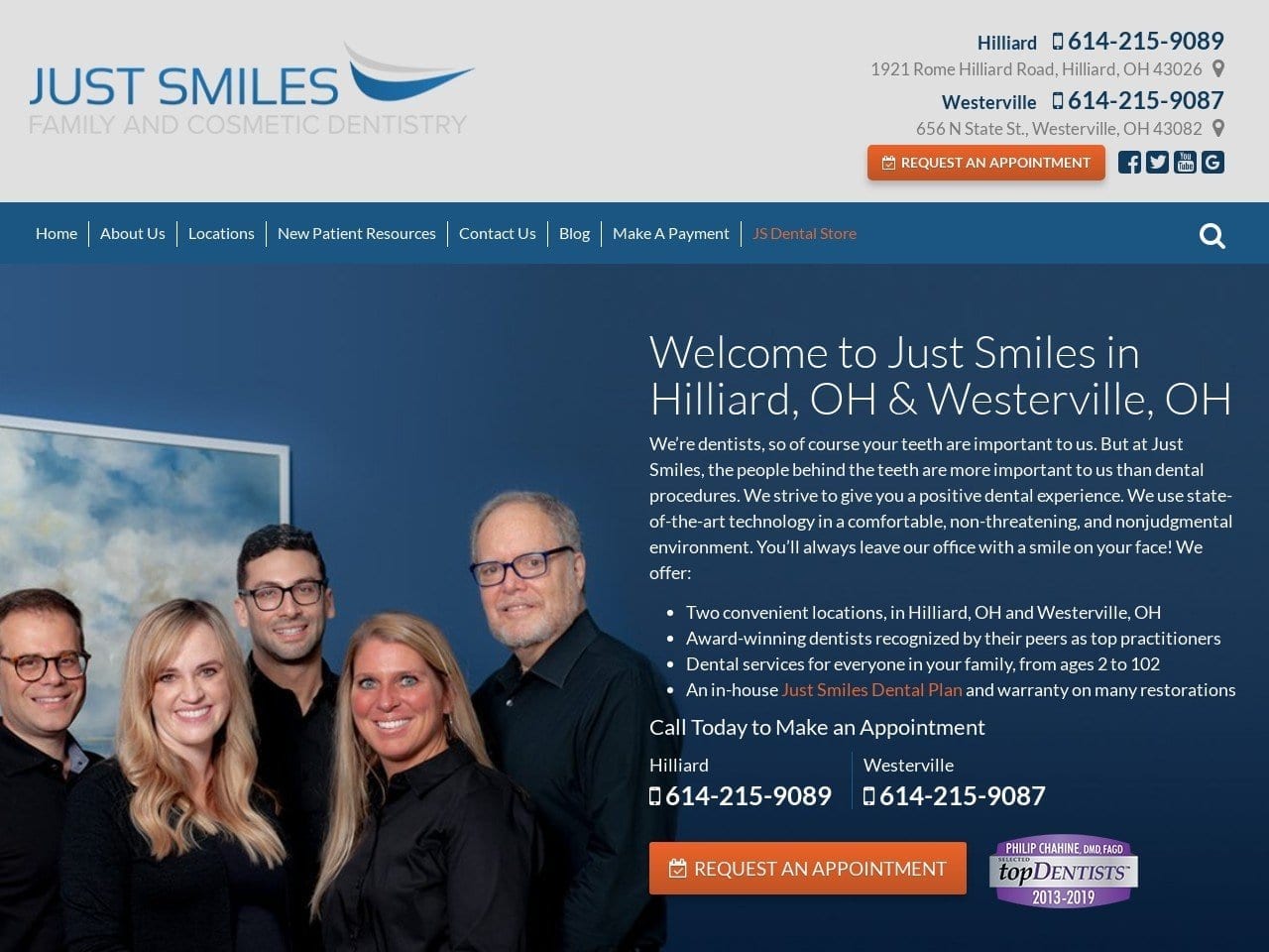 Just Smiles Website Screenshot from just-smiles.com