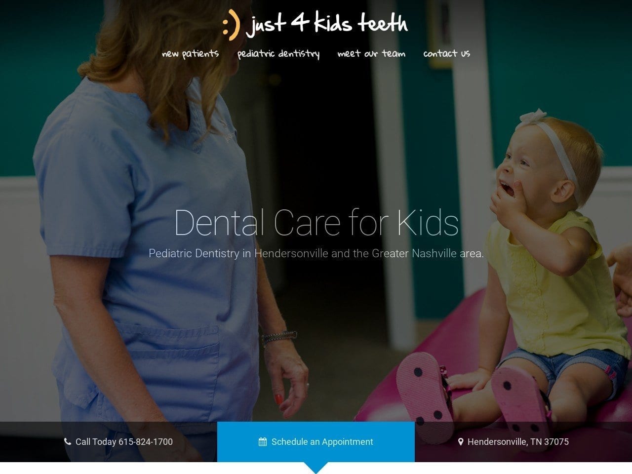 Dr. Franklin W. Taylor DDS Website Screenshot from just4kidsteeth.com