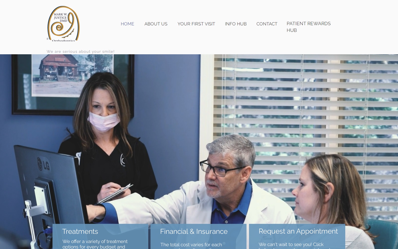 justiceorthodontics.com screenshot