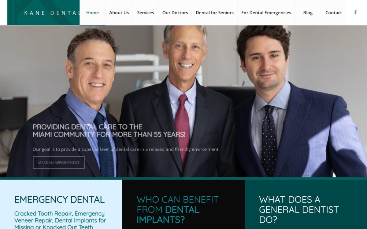 kanedental.com screenshot