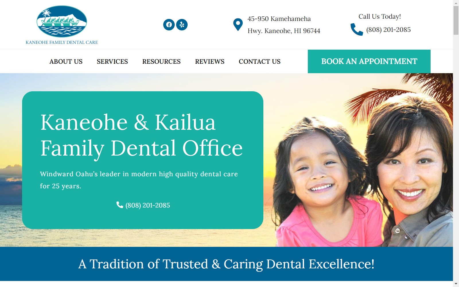 kaneohefamilydental.com screenshot