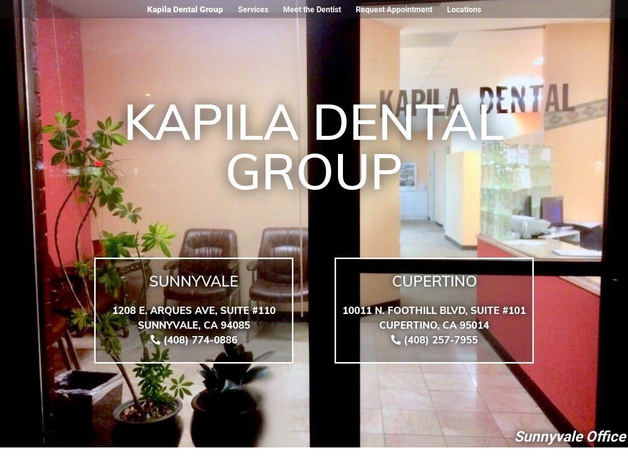 Kapila Dental Group Website Screenshot from kapiladental.com