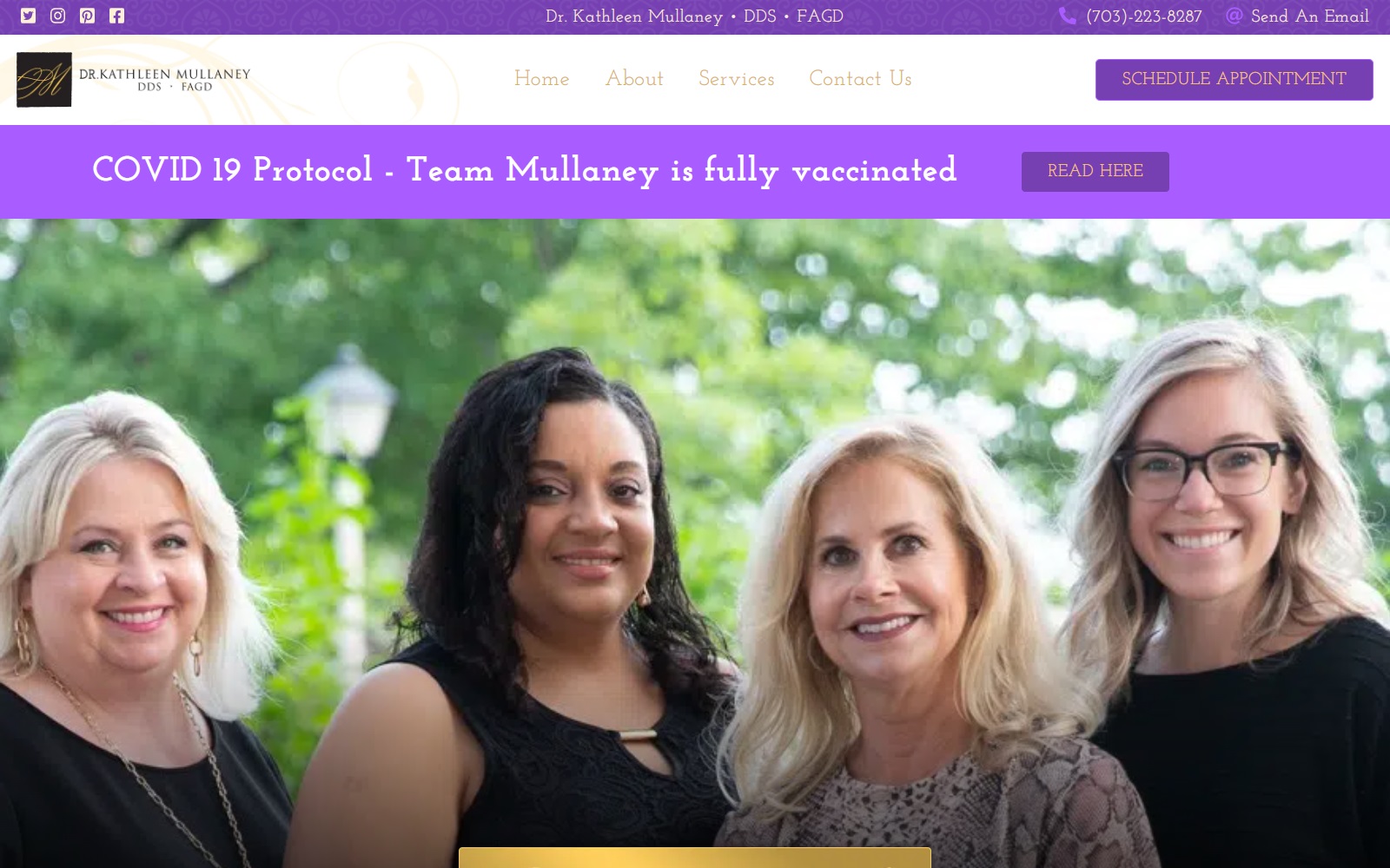 kathleenmullaneydds.com screenshot