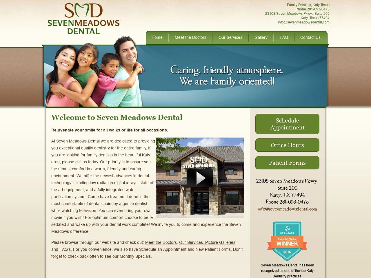 Katytexas Dentists Website Screenshot from katytexasdentists.com