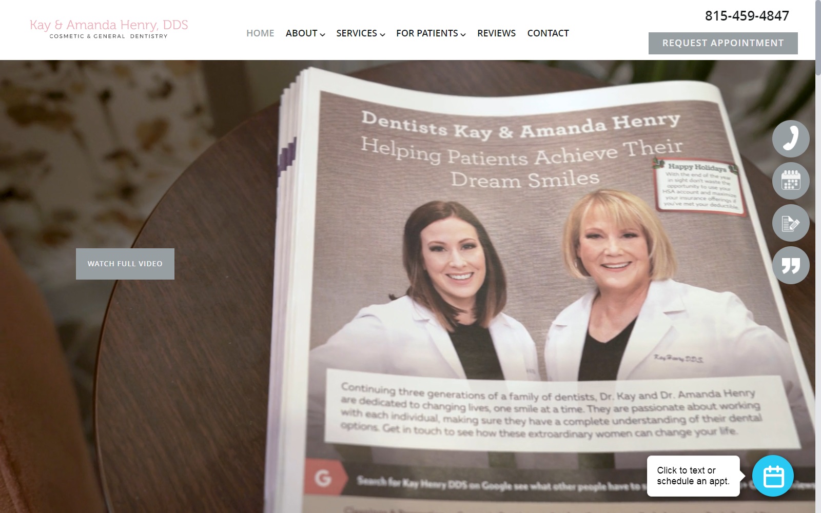 kayhenrydds.com screenshot