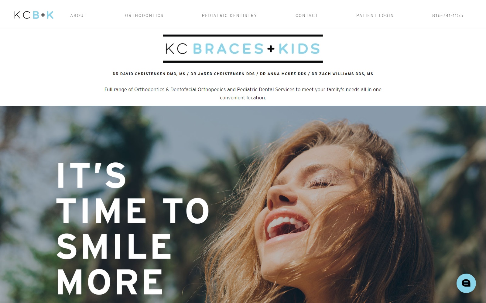 kcbracesandkids.com screenshot