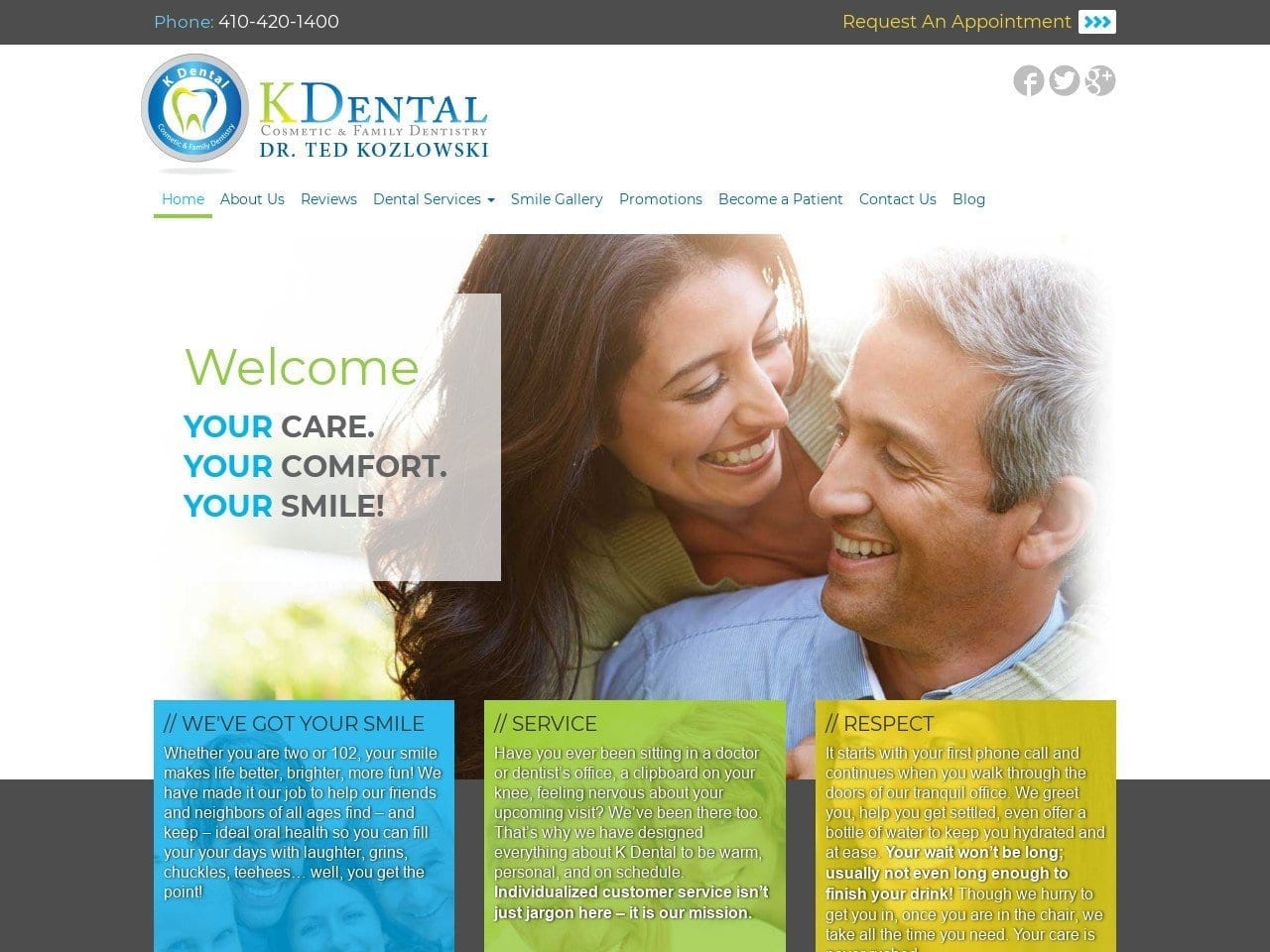 K Dental Online Website Screenshot from kdentalonline.com