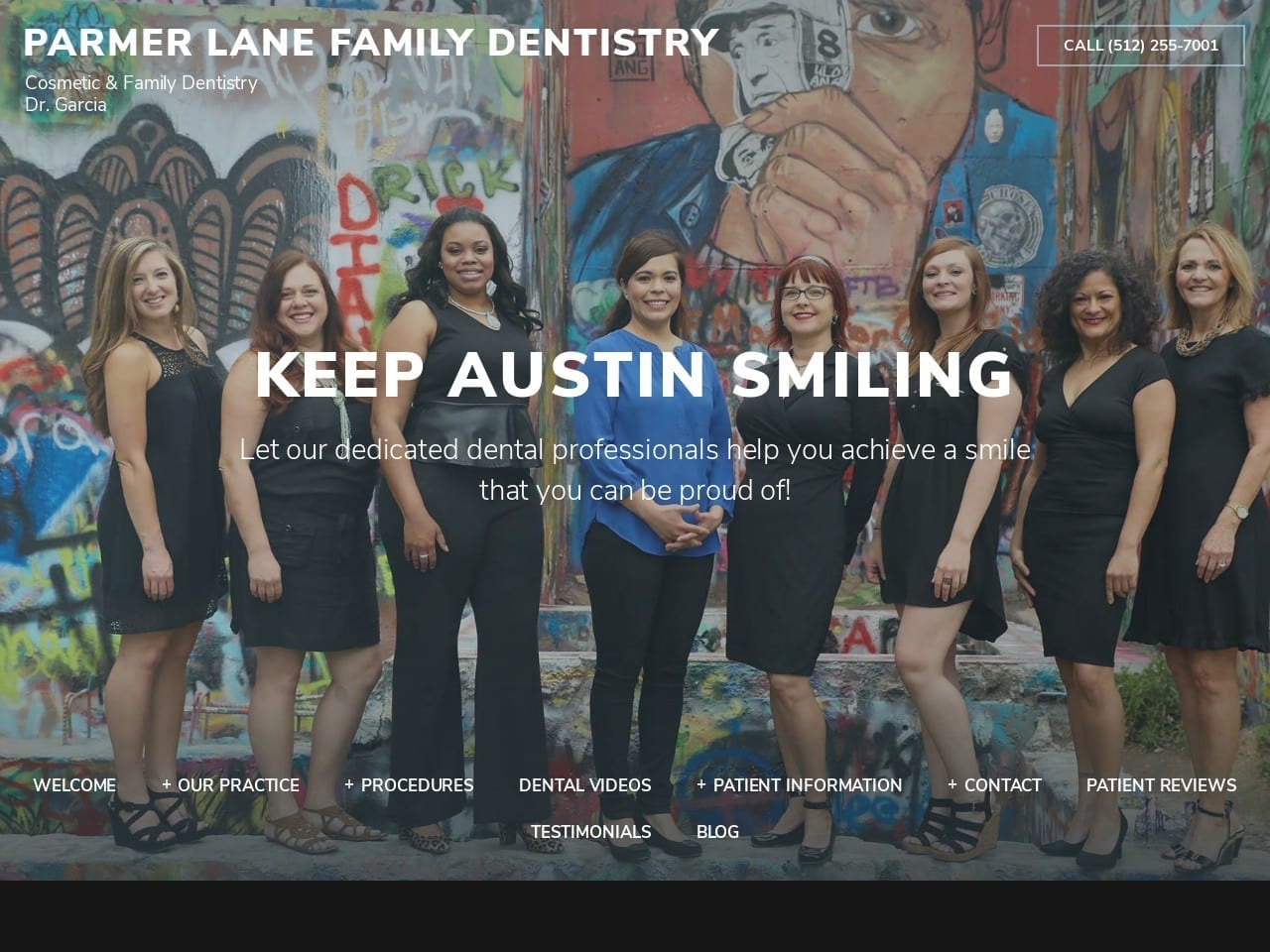 Parmer Lane Family Dentistry Website Screenshot from keepaustinsmiling.com