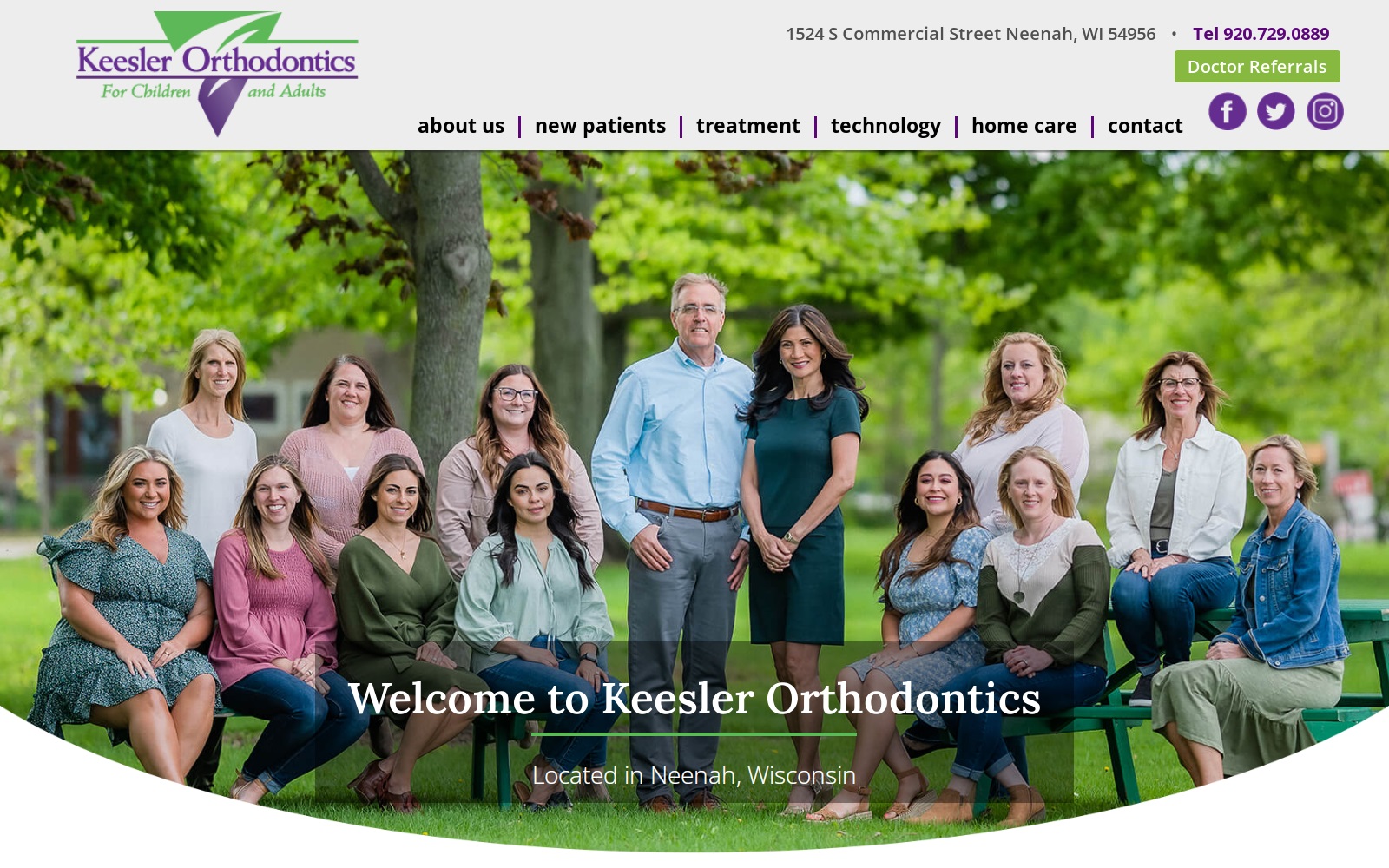 keeslerortho.com screenshot