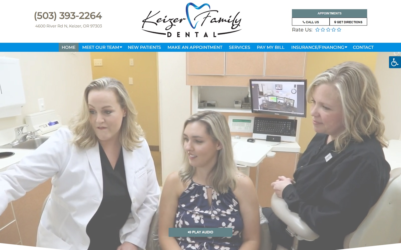 keizerfamilydental.com screenshot