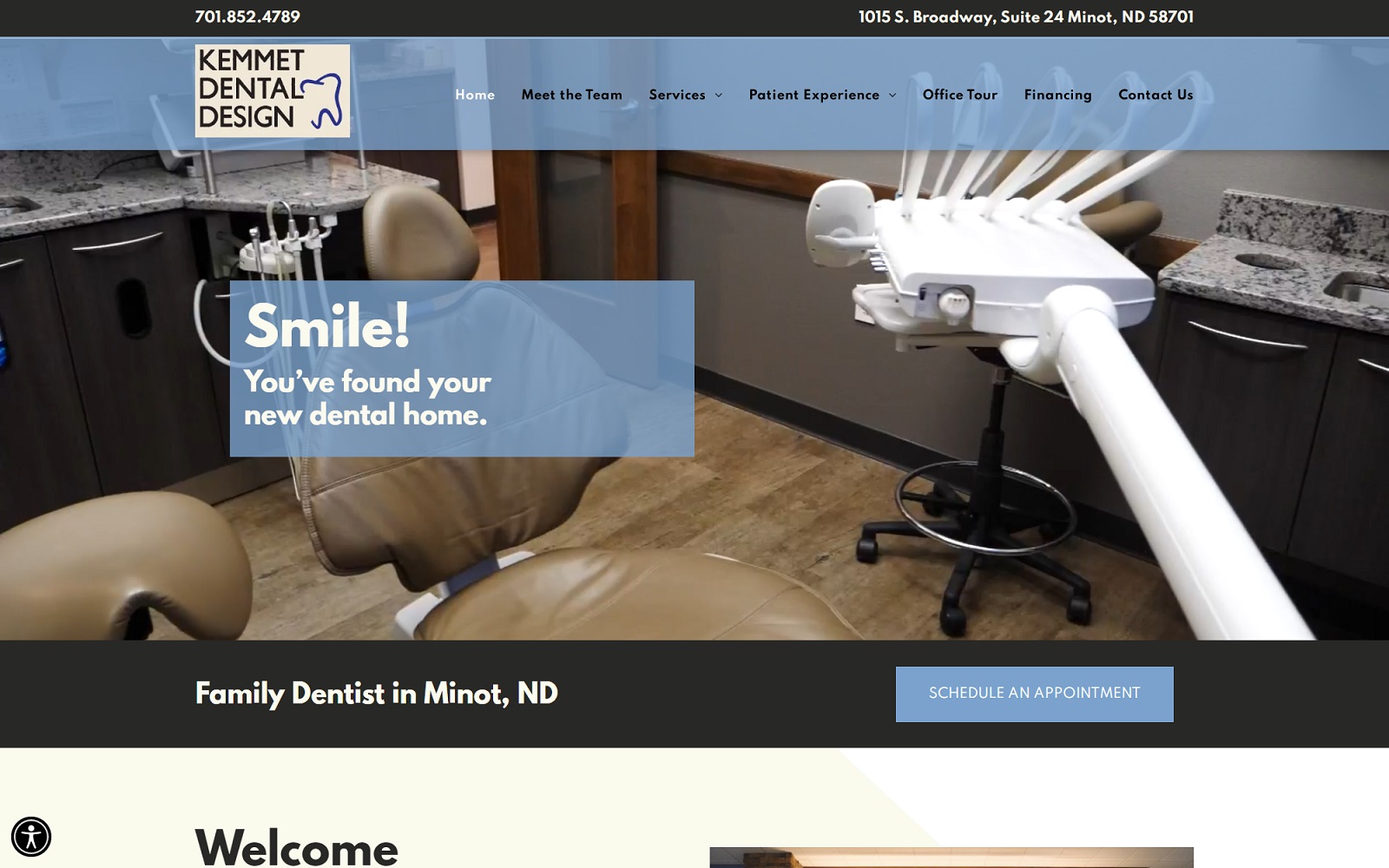 kemmetdental.com screenshot