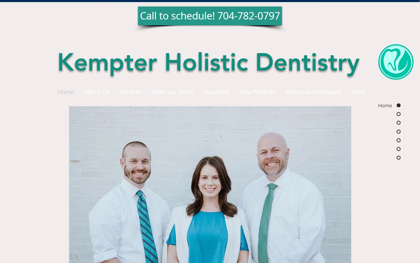 kempterdentistry.com screenshot