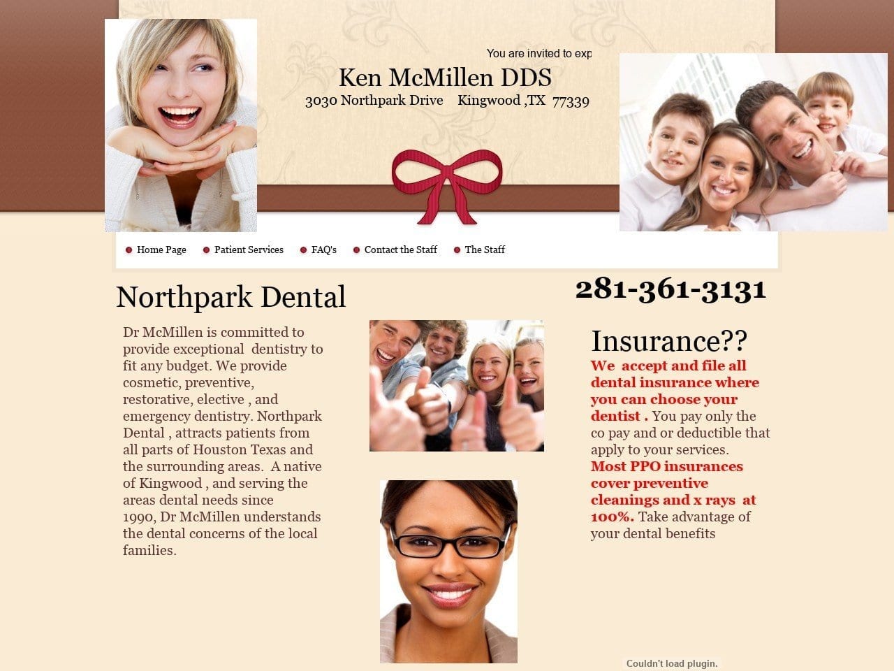 Northpark Dental / Ken McMillen DDS Website Screenshot from kenmcmillendds.com