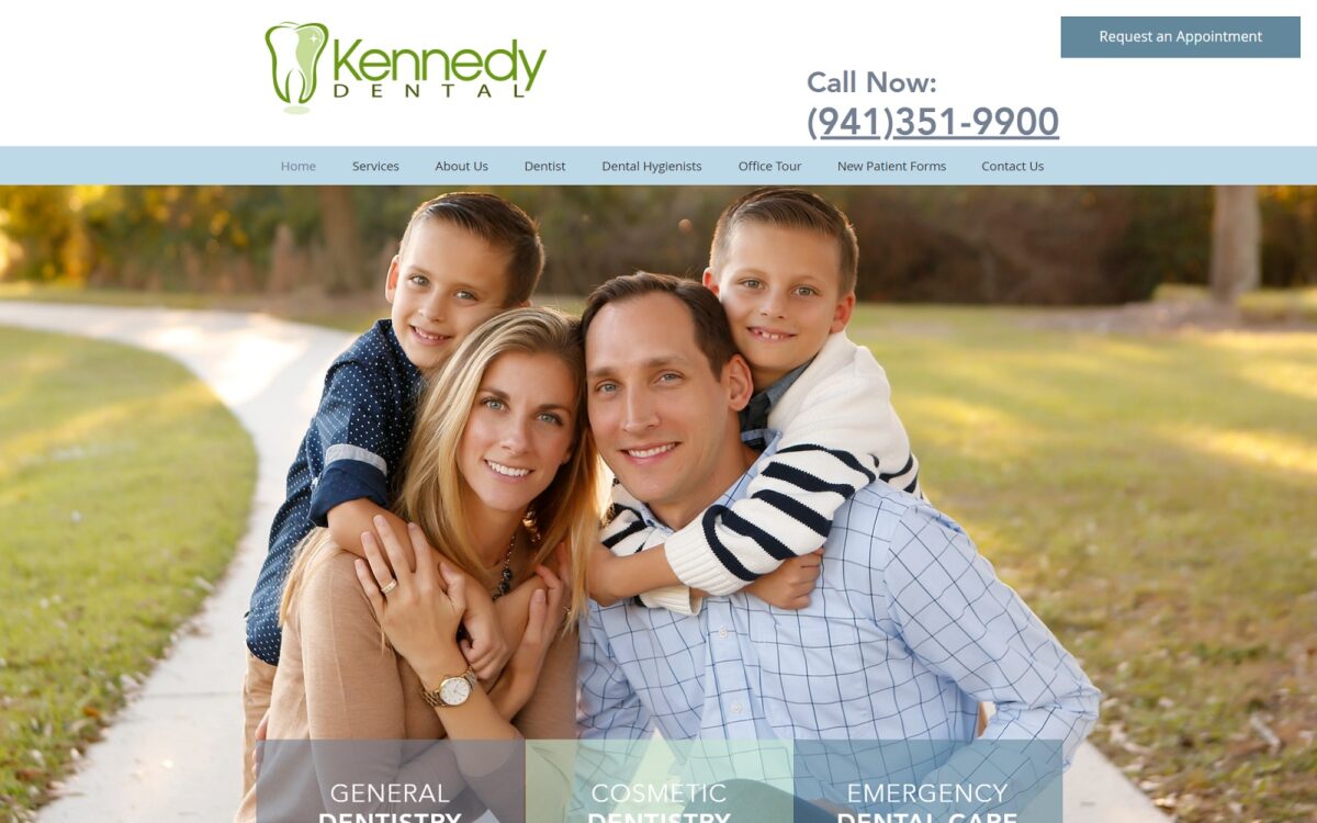 kennedydentalcare.com screenshot